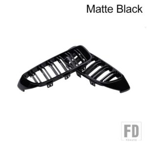 BMW PULLECO 車フロントバンパーグリルレーシンググリル 4シリーズ F32 F33 F36 M3 F80 M4 F82 12-18 デュアルスラットアクセサリー - Matte Black