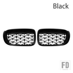 BMW PULLECO ダイヤモンドフロントバンパーグリルレーシンググリルキドニーグリル X3 X4 F25 F26 2014-2017 アクセサリー - Black