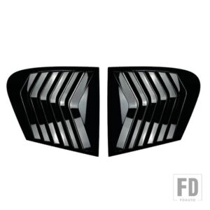 BMW PULLECO 1シリーズ F20 118I 120I リアウィンドウシャッターカバートリムウィンドウルーバーサイドベントシャッターパネル ABS 自動 11-19 - Gloss black