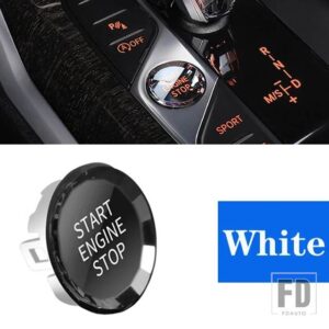 BMW クリスタルスタイルスタートストップエンジンスイッチボタンカバーボタントリム G20 G28 G29 G05 G07 3シリーズ X5 X7 Z4 2018-2023 - Crystal White