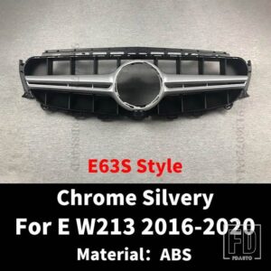 フロントバンパーグリルフードグリルメルセデス W213 C238 A238 Eクラス E300 E200 E260 2016-2020 パーフェクトマッチ E63 GT ダイヤモンドス - E63S Silvery