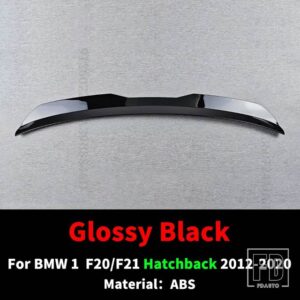 BMW リアルーフスポイラーウイングテール翼 1シリーズ F20 F21 ハッチバック 2012-2020 116I 120I 125I 118I M135I チューニングアクセサリー - Glossy Black