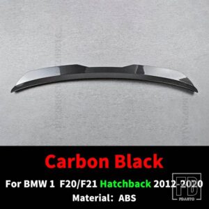 BMW リアルーフスポイラーウイングテール翼 1シリーズ F20 F21 ハッチバック 2012-2020 116I 120I 125I 118I M135I チューニングアクセサリー - Carbon Black