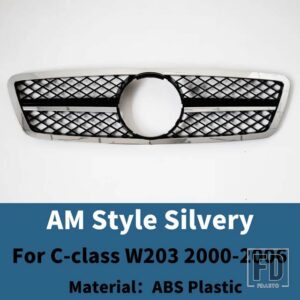 メルセデスベンツ スポーツフロントインレットグリルレーシンググリル Cクラス W203 2000-2006 200K - AM A Style