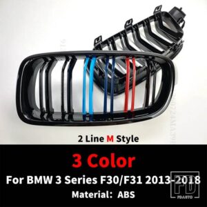 BMW チューニングアクセサリーフロントグリルインレットグリルメッシュ F30 F31 F35 3シリーズ 318I 320I 320D 328I 330I 330D 335I 340I 2013 - 3 Color