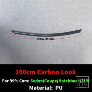 アウディ BMW 汎用 ホンダ リアトランクスポイラーウイングエアダム 99% 車セダンクーペハッチバック SUV チューニングのようなベンツ 3 A3 CT - 100cm Carbon Look