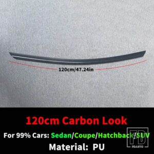 アウディ BMW 汎用 ホンダ リアトランクスポイラーウイングエアダム 99% 車セダンクーペハッチバック SUV チューニングのようなベンツ 3 A3 CT - 120cm Carbon Look