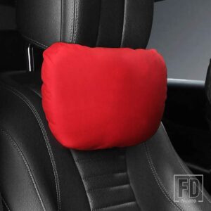 メルセデスベンツ A B C E CLA GLA GLB GLC GLE GLSクラス W177 W205 206 W213 C118 W167 アルカンターラ生地ヘッドレスト腰 - Headrest Red 1PC