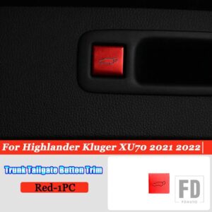 トヨタ ハイランダークルーガー XU70 2021-2023 カーアクセサリーヘッドライト調整ステアリングホイールフルインテリアボタントリムカバー - 8