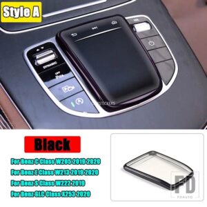 メルセデスベンツ E C S V G GLC GLSクラス W213 W205 X253 カーアクセサリーセンターコンソールメディアマウスシェルスクリーンプロテクターカ - 2