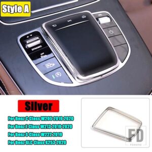 メルセデスベンツ E C S V G GLC GLSクラス W213 W205 X253 カーアクセサリーセンターコンソールメディアマウスシェルスクリーンプロテクターカ - 3
