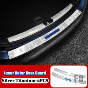 メルセデスベンツ カーアクセサリーリアトランクシルガードプレートカバートリムストリップ Cクラス W206 C200 C220 C260 C300 2022 + - 3