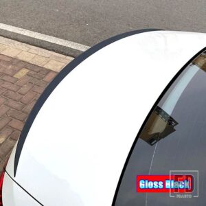 メルセデスベンツ Cクラス W206 C200 C220 C260 C300 2022 + カーアクセサリートランクルーフリップ水平翼ウイングスポイラーカバートリムスト - Gloss Black