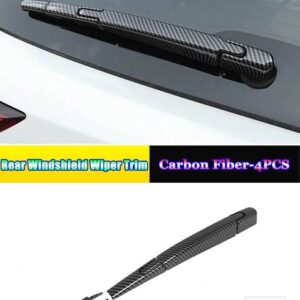 トヨタ カーアクセサリーリアテールゲート窓フロントガラスワイパートリムカバー装飾ストリップ ハイランダークルーガー XU70 2021 2022 - Carbon Fiber