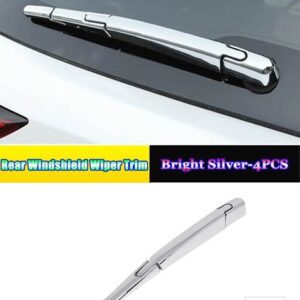 トヨタ カーアクセサリーリアテールゲート窓フロントガラスワイパートリムカバー装飾ストリップ ハイランダークルーガー XU70 2021 2022 - Bright Silver