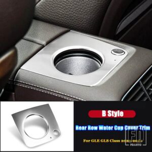 メルセデスベンツ カーアクセサリー後列水カップカバートリム GLE GLSクラス W167 V167 X167 AMG GLE53 GLE63 GLS63 2020-2022 + - B Style