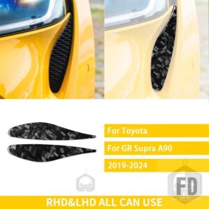 トヨタ GR スープラ A90 A91 MK5 2019-2024 アクセサリーカーボンボンネットアウトカバートリムステッカー装飾 - Forged Carbon