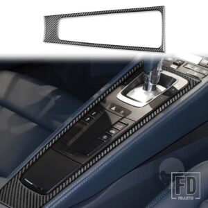 ポルシェ ボクスターケイマン 718 982 2016-2022 シフトパネルステッカーカーボンインテリアカーアクセサリー - Black