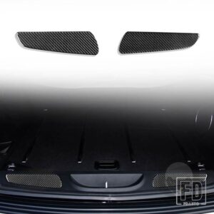ジープ グランドチェロキー 2011-UP アクセサリーカーボンインテリアギアカップホルダートランペット中央制御トリムステッカー - trunk