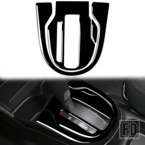 ホンダ フィット/ジャズ 2014-2018 カーアクセサリーブラックインテリア中央マルチメディアパネルトリムステッカー ABS 装飾 - Black LHD