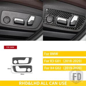 BMW X4 G02 2019 2020 X3 G01 2018-2020 G08 アクセサリーカーボンインテリアドアハンドルパネルトリムステッカー装飾 - 20