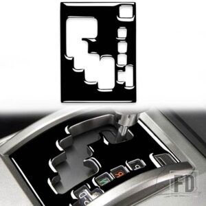トヨタ 4 ランナー 2010-2020 アクセサリープラスチック黒インテリア SHIFTIN ギアフレームトリムステッカー装飾 - Black - RHD