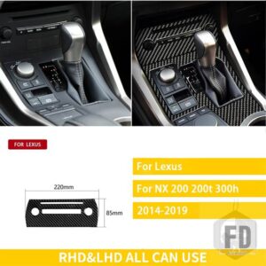レクサス NX 200 200T 300H 2014-2019 アクセサリーカーボンインテリアエアアウトレットステアリングホイールギアトリムステッカー装飾 - 6