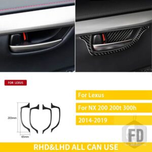 レクサス NX 200 200T 300H 2014-2019 アクセサリーカーボンインテリアエアアウトレットステアリングホイールギアトリムステッカー装飾 - 8