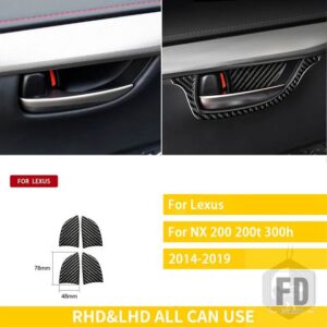 レクサス NX 200 200T 300H 2014-2019 アクセサリーカーボンインテリアエアアウトレットステアリングホイールギアトリムステッカー装飾 - 9