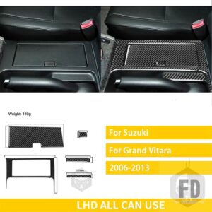 スズキ グランドヴィターラ 2006-13 アクセサリーカーボン車内完全ステッカー - Cup holder Set