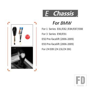 BMW E81 E82 E84 E87 E88 Z4 E89 23I 30I E90 E91 E92 E93 アクセサリー車内 LED ギアシフトノブシフタースタートボタン - Black
