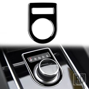 ジャガー F-PACE X761 2016-2018 アクセサリーピアノブラックプラスチックインテリアギアシフトパネルトリムステッカー LHD RHD - Inner frame