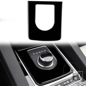 ジャガー F-PACE X761 2016-2018 アクセサリーピアノブラックプラスチックインテリアギアシフトパネルトリムステッカー LHD RHD - Outer frame