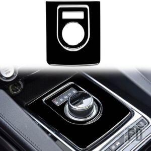 ジャガー F-PACE X761 2016-2018 アクセサリーピアノブラックプラスチックインテリアギアシフトパネルトリムステッカー LHD RHD - set