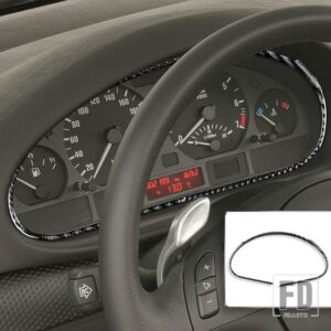 BMW E46 35916 カーアクセサリーインテリアカーボン昇降ドアギアシフトトリムステッカー - Speedometer