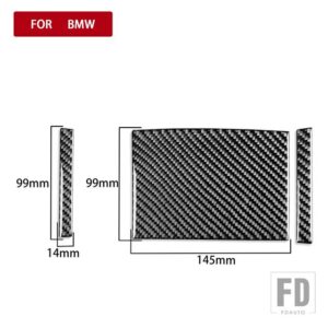 BMW E46 35916 カーアクセサリーインテリアカーボン昇降ドアギアシフトトリムステッカー - Rear air vents