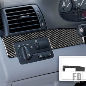 BMW E46 35916 カーアクセサリーインテリアカーボン昇降ドアギアシフトトリムステッカー - headlight Upper LHD