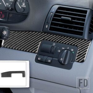 BMW E46 35916 カーアクセサリーインテリアカーボン昇降ドアギアシフトトリムステッカー - headlight Upper RHD