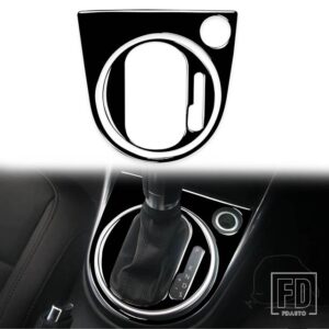VW ビートル 2012-2019 カーアクセサリーピアノブラックプラスチックインテリアギアパネルフレームセットトリムステッカー装飾 - A RHD
