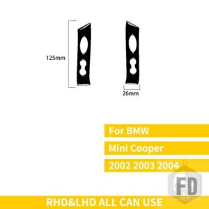 ミニクーパー ハッチ 1 R50 R53 2002 2003 2004 ステアリングホイールスイッチボタンパネルカバーステッカー複数のプラスチック - C