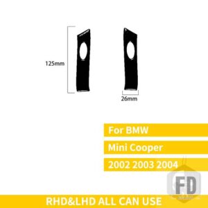 ミニクーパー ハッチ 1 R50 R53 2002 2003 2004 ステアリングホイールスイッチボタンパネルカバーステッカー複数のプラスチック - A