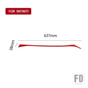 インフィニティ Q50 2014-2020 カーアクセサリーインテリアカーボン副パイロット計器デスクトリムステッカー装飾 - RHD3