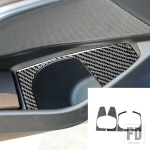 BMW カーボン 3シリーズ G20 G28 325LI 330D 335 2019-2021 アクセサリードア収納カップホルダートリムステッカー - B