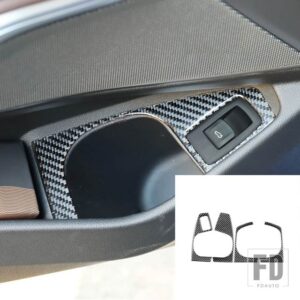 BMW カーボン 3シリーズ G20 G28 325LI 330D 335 2019-2021 アクセサリードア収納カップホルダートリムステッカー - A LHD
