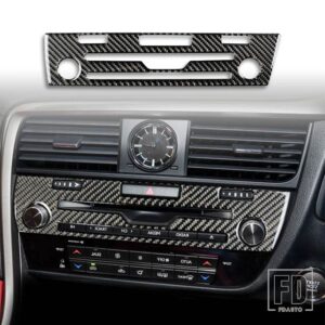 レクサス RX300 270 200T 450H 2016-2019 アクセサリーカーボンインテリア CD コンソール水カップドアトリムステッカー装飾 - CD RHD