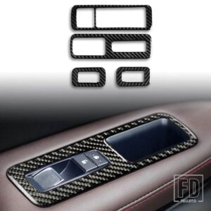 レクサス RX300 270 200T 450H 2016-2019 アクセサリーカーボンインテリア CD コンソール水カップドアトリムステッカー装飾 - Window lifting RHD