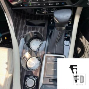 レクサス RX300 270 200T 450H 2016-2019 アクセサリーカーボンインテリア CD コンソール水カップドアトリムステッカー装飾 - Cup holder B RHD