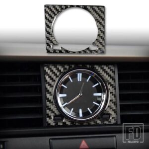 レクサス RX300 270 200T 450H 2016-2019 アクセサリーカーボンインテリア CD コンソール水カップドアトリムステッカー装飾 - Clock