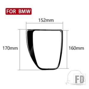 BMW 5シリーズ E60 2008 2009 2010 アクセサリー光沢ピアノブラックインテリアギアパネルトリムステッカー装飾 - Black LHD