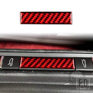 ポルシェ ボクスターケイマン 718 982 2016-2022 フロントリアトランクステッカーカーボンインテリアカーアクセサリー - Red